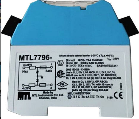 барьеры MTL 20mA MTL7796 внутреннеприсуще безопасные, барьер 2 MTL Zener провода